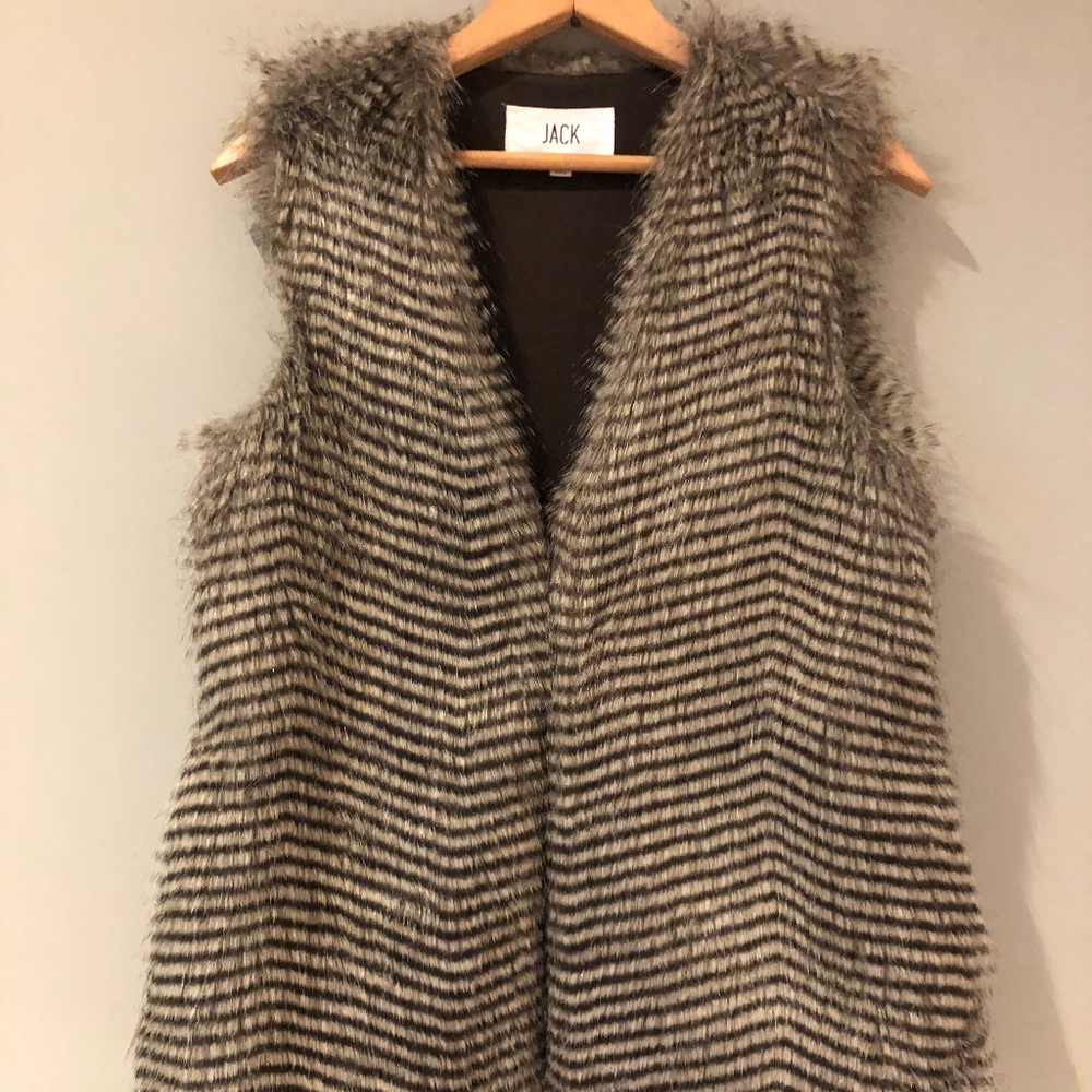Faux Fur Vest sz S